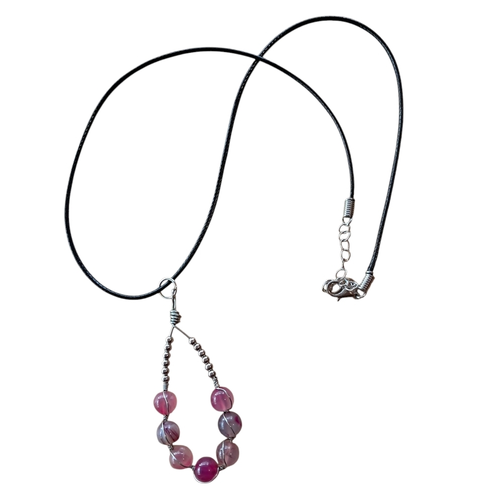 Elegant Pink Beaded Necklace